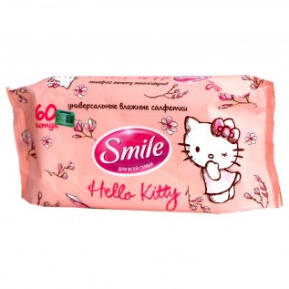 Թաց Անձեռոցիկ Smile Hello Kitty 60հտնց 1