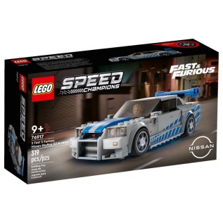 Կոնստրուկտոր LEGO Speed Champions 76917 կրկնակի ֆորսաժ՝ Nissan Skyline GT-R (R34) 319 կտոր 9+ 1
