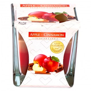 Մոմ Bispol 170գ 80-87 Քառակուսի Բաժակ Apple -Cinnamon 1