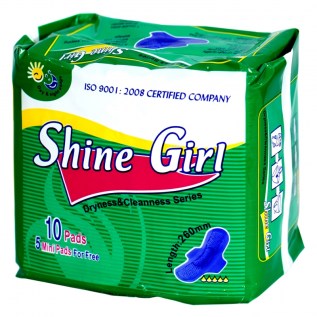 Միջադիր Shine Girl 10+5հտ 5 Կաթիլ 260մմ Բամբակ 1